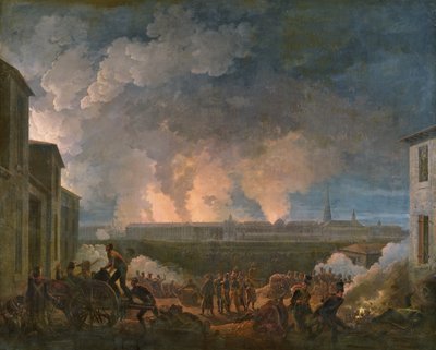 Die Bombardierung Wiens durch die französische Armee, 11. Mai 1809 von Baron Louis Albert Bacler d